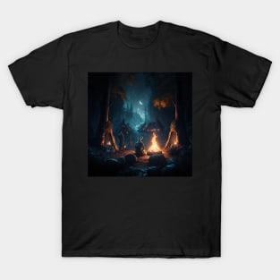 Viking Camp on the Edge of the Dark Forest T-Shirt